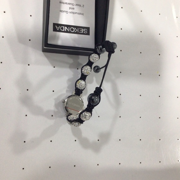 Beautiful small watch with silver beads and tie in the back to secure - Picture 5 of 6